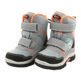 American Club boots with a gray RL34 membrane black orange grey 3