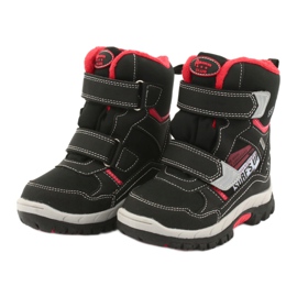 American Club boots with a RL34 membrane black red 3