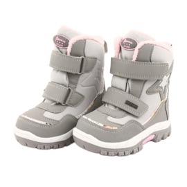 American Club boots with a star RL37 membrane pink grey 3 American Club boots with a star RL37 membrane pink grey 3
