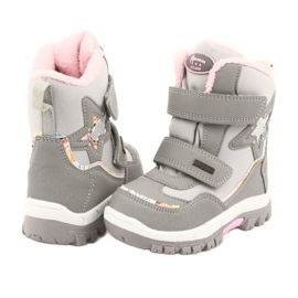 American Club boots with a star RL37 membrane pink grey 4 American Club boots with a star RL37 membrane pink grey 4