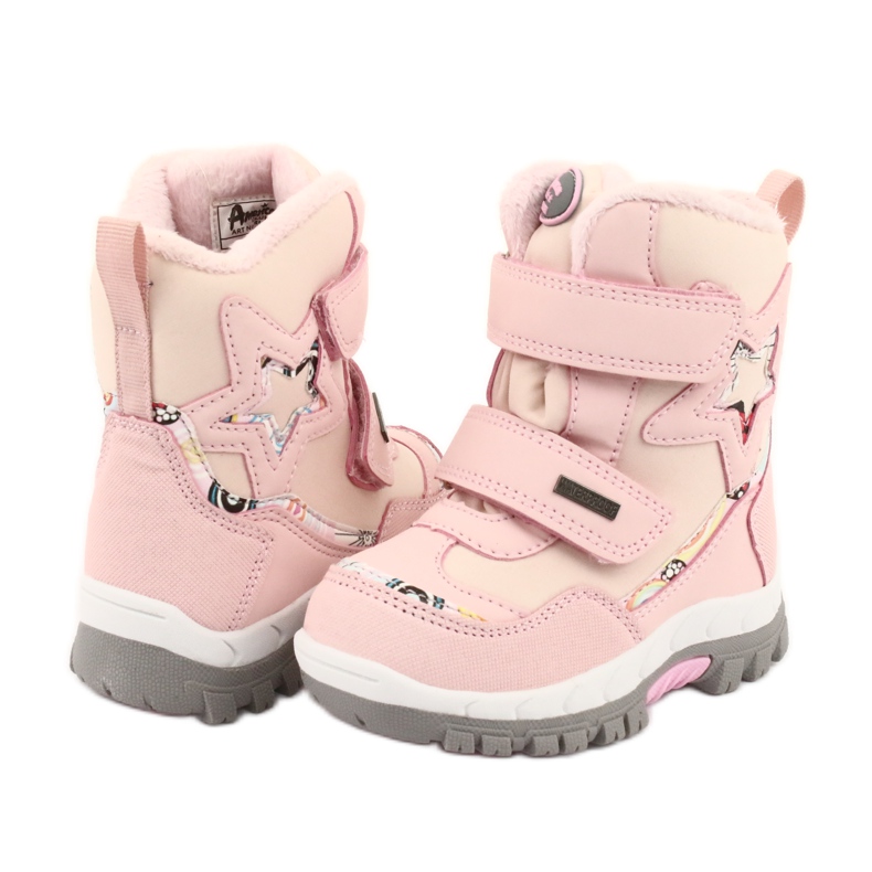 American Club boots with a pink star RL37 membrane 4 American Club boots with a pink star RL37 membrane 4
