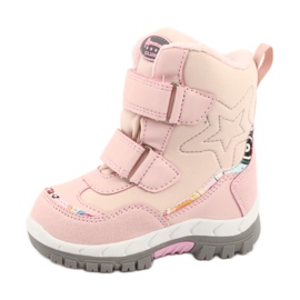 American Club boots with a pink star RL37 membrane 2 American Club boots with a pink star RL37 membrane 2