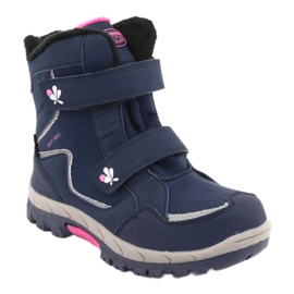 American Club American HL26 membrane boots navy blue pink 1