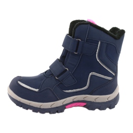 American Club American HL26 membrane boots navy blue pink 2