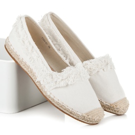 Vices White Espadrilles With Fringes 1
