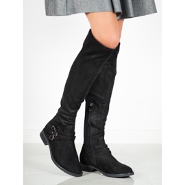 Kylie Flat Heel Boots black 1 Kylie Flat Heel Boots black 1