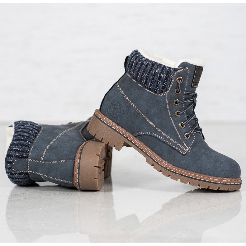 Goodin Trappers With Sheepskin blue 1