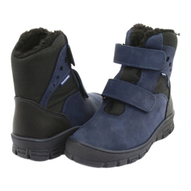 Mazurek Leather boots with a membrane 1351 navy blue/black membrane 3
