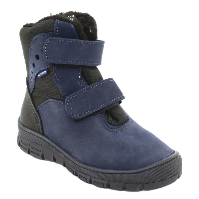 Boots boots with a Mazurek 1353 navy blue membrane black 1