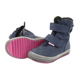 Boots boots with a Mazurek 1352 navy blue membrane pink 5
