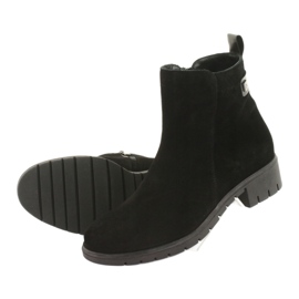 Arka Women's boots insulated suede leather 7202 black 5