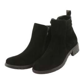 Arka Women's boots insulated suede leather 7202 black 3