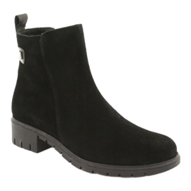 Arka Women's boots insulated suede leather 7202 black 1