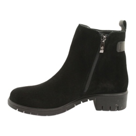 Arka Women's boots insulated suede leather 7202 black 2