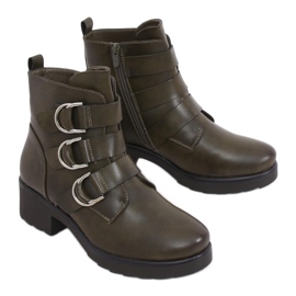 Green women's boots BZ66010-KB Green 1