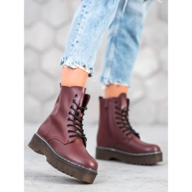 Kylie Boots On The Platform red 1