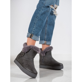 SHELOVET Booties With A Zipper grey 2