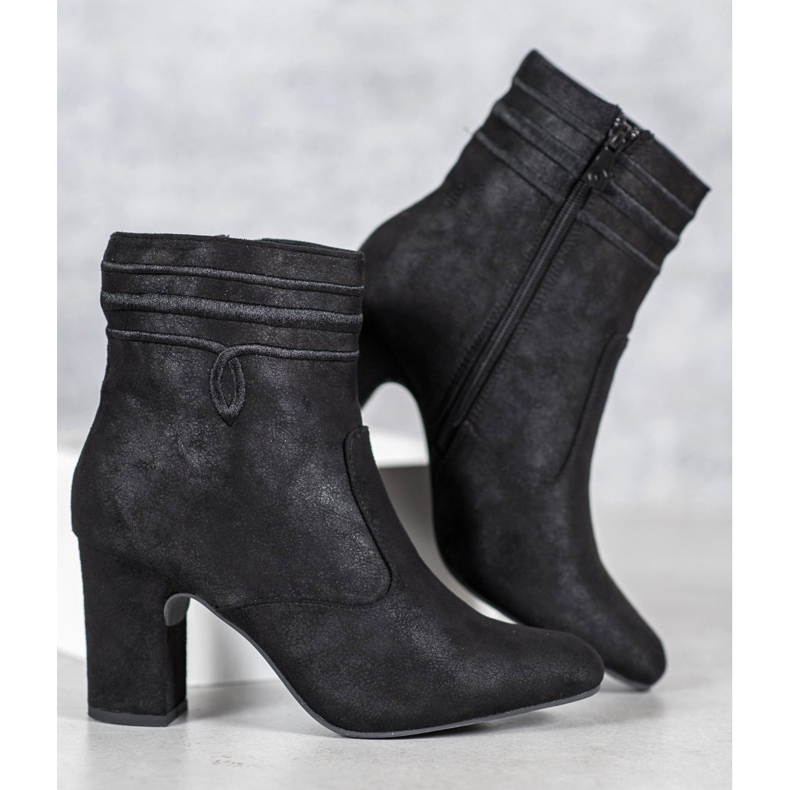 Kylie Suede high-heeled boots black 1