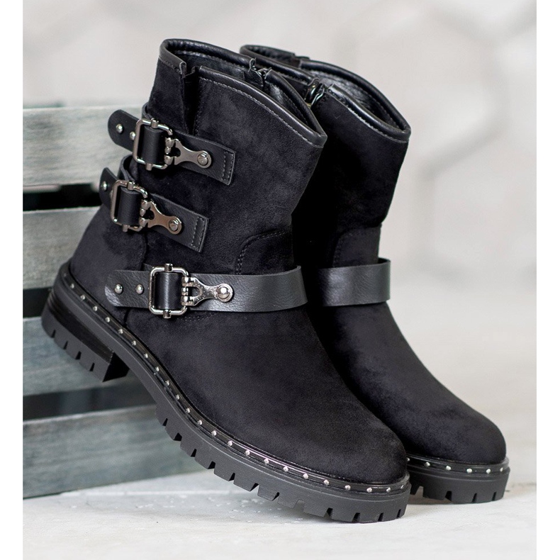 Lovery Suede Workers black 1