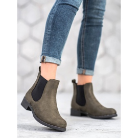 SDS Chelsea boots with crystals green 2