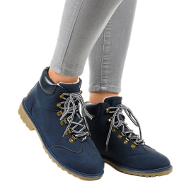 Dark blue insulated boots DS1702 navy blue 1