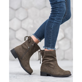 SDS Suede Booties green 2