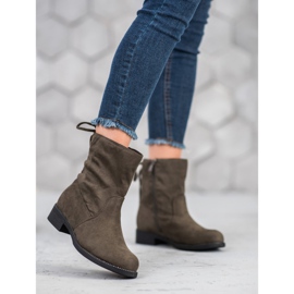 SDS Suede Booties green 1