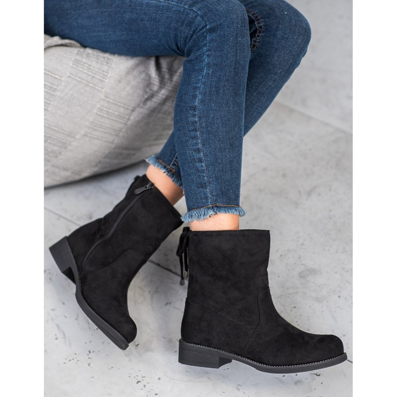 SDS Suede Booties black 1