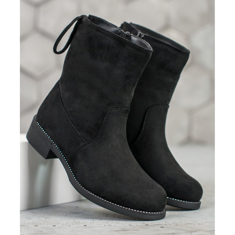 SDS Suede Booties black 2