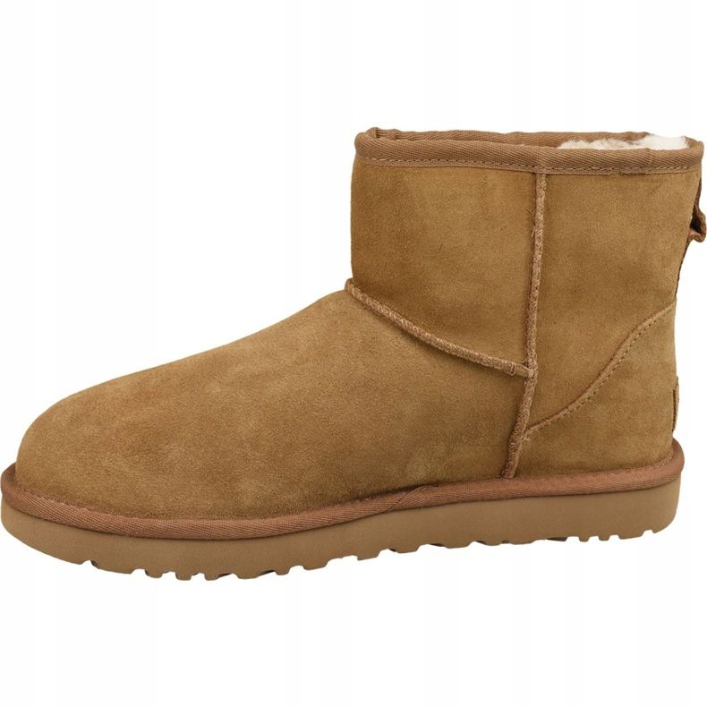Shoes Ugg Classic Mini Ugg Rubber Logo W 1108231-CHE brown 1