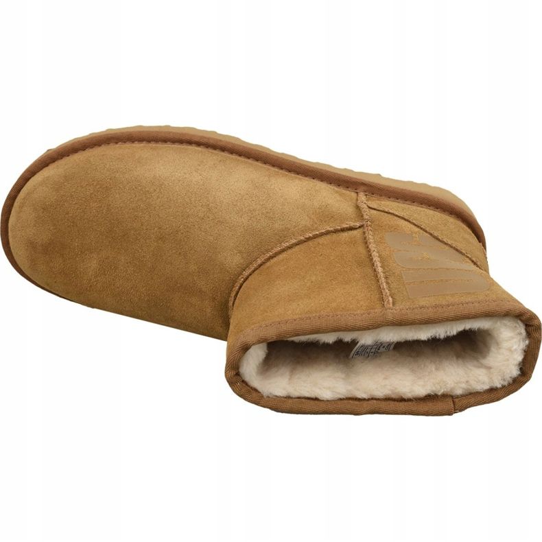 Shoes Ugg Classic Mini Ugg Rubber Logo W 1108231-CHE brown 2