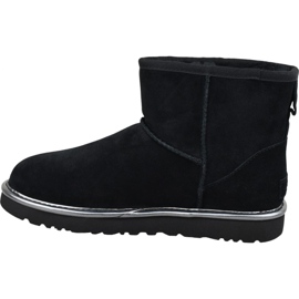 Ugg Classic Mini Ugg Rubber Logo W 1110087-BMT Shoes black 1