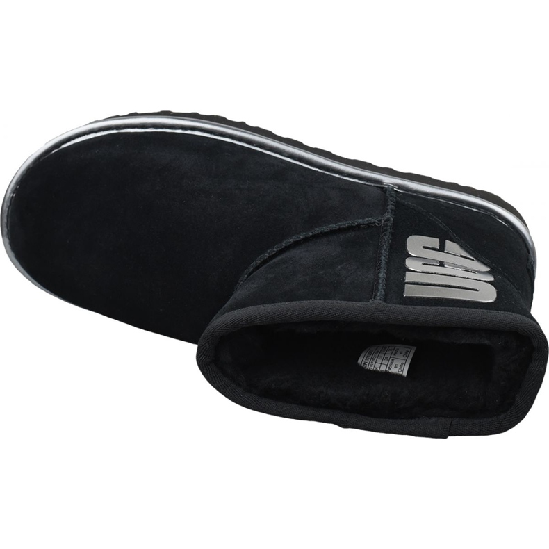 Ugg Classic Mini Ugg Rubber Logo W 1110087-BMT Shoes black 2