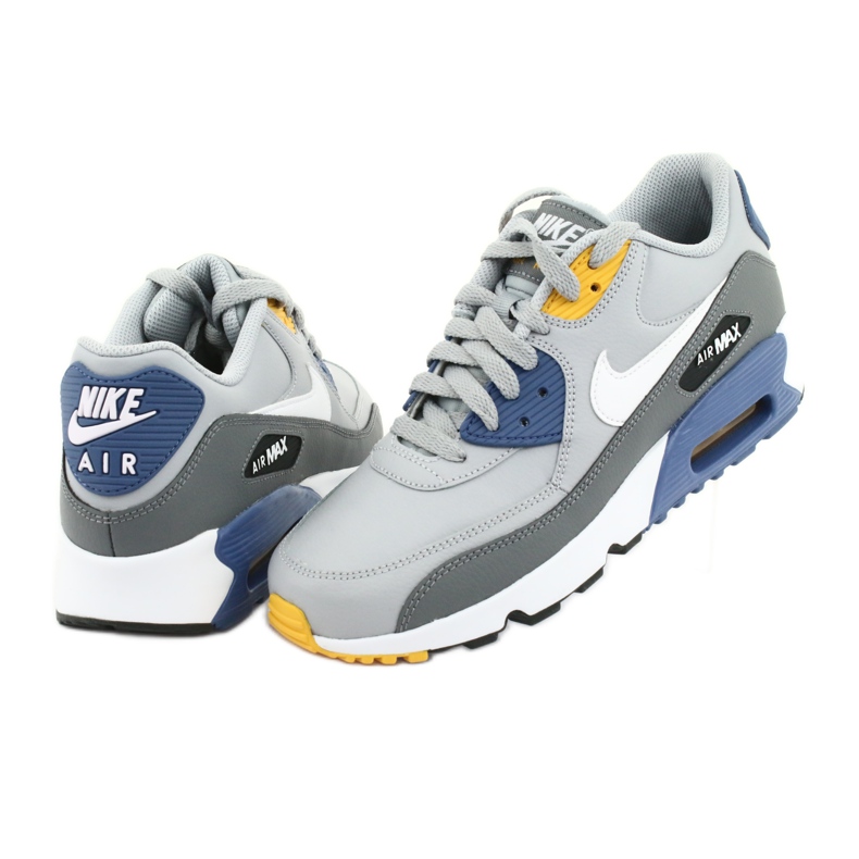 Nike Air Max 90 Ltr Gs Jr 833412-026 white blue grey 4 Nike Air Max 90 Ltr Gs Jr 833412-026 white blue grey 4