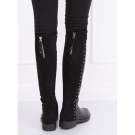 Riding boots thickly insulated black G3369A Black 2