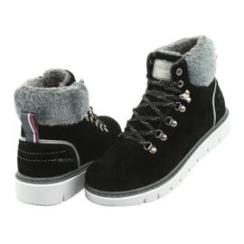 MCKEY 1072 lace-up winter boots black grey 4