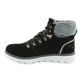 MCKEY 1072 lace-up winter boots black grey 2