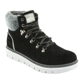 MCKEY 1072 lace-up winter boots black grey 1