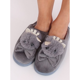 Gray women's gray slippers DD112 Gray grey 2