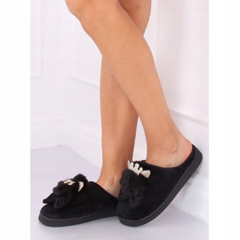 Black women's black slippers DD112 Black 1 Black women's black slippers DD112 Black 1