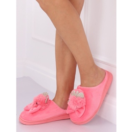 Women's slippers dark pink DD112 Red 1