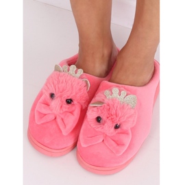 Women's slippers dark pink DD112 Red 2