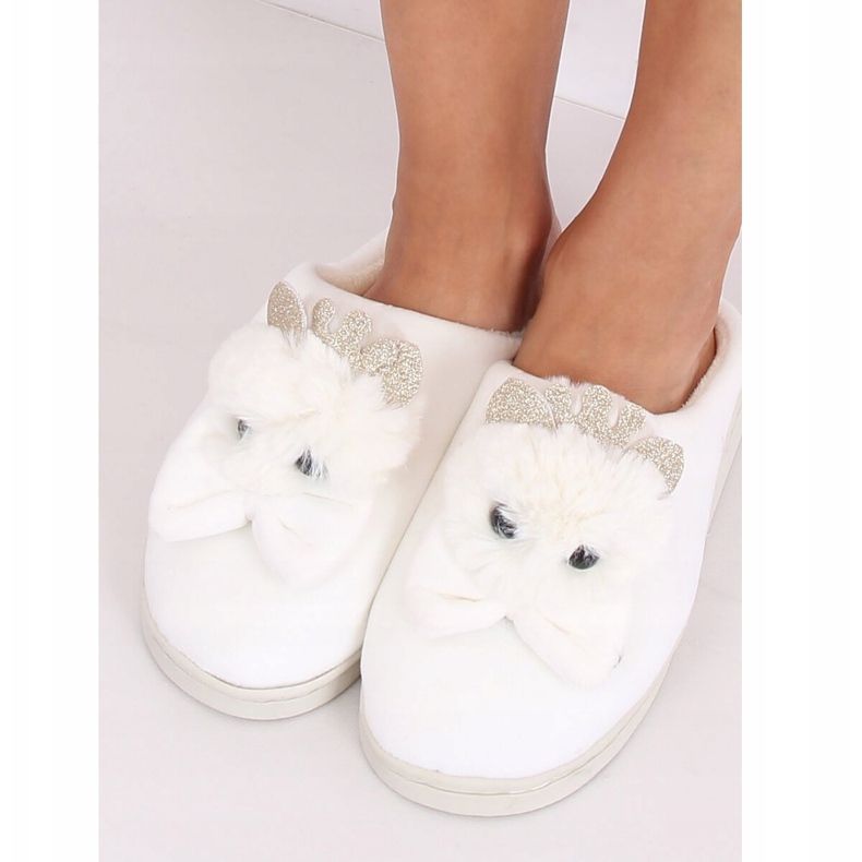 Women's beige slippers DD112 Beige 2