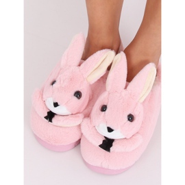 Women's slippers bunnies light pink MA17 Pink 1