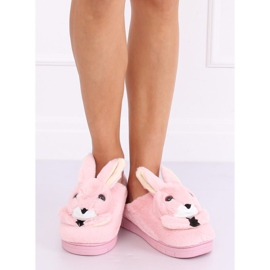 Women's slippers bunnies light pink MA17 Pink 2