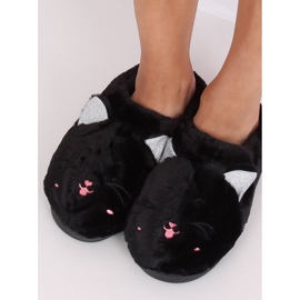 Black women's black slippers MA16 Black 2