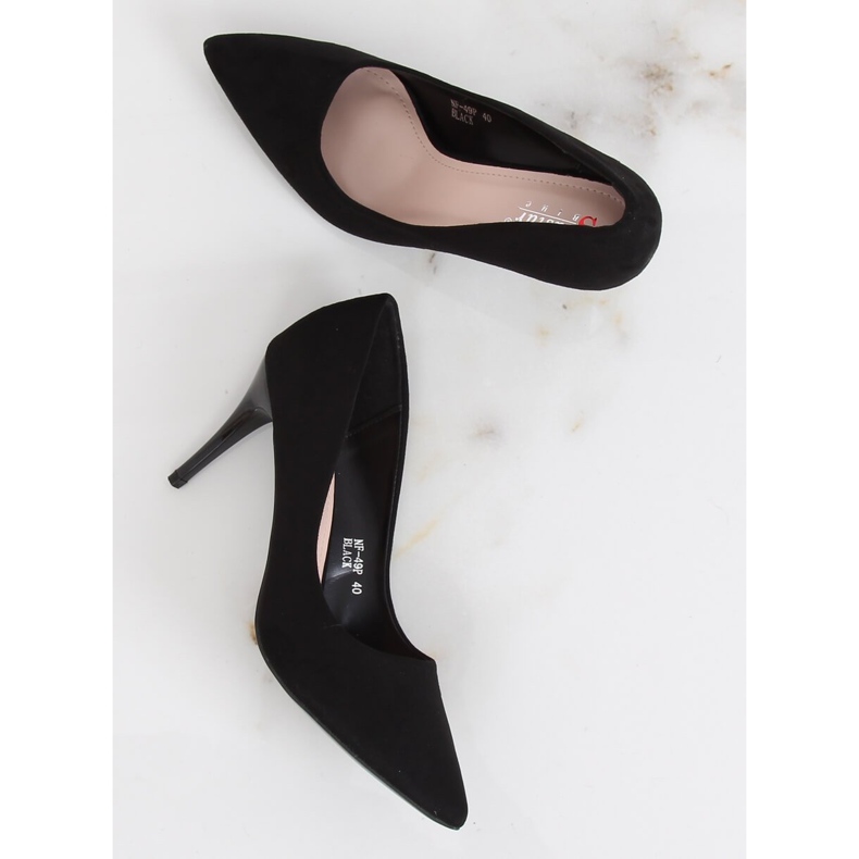 Pumps on a comfortable heel black NF-49P Black 1