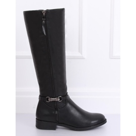 Black women's riding boots SP37 Black 2