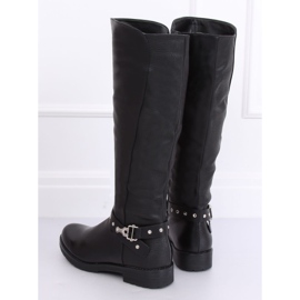 Riding boots thickly insulated black G3375A Black 1 Riding boots thickly insulated black G3375A Black 1
