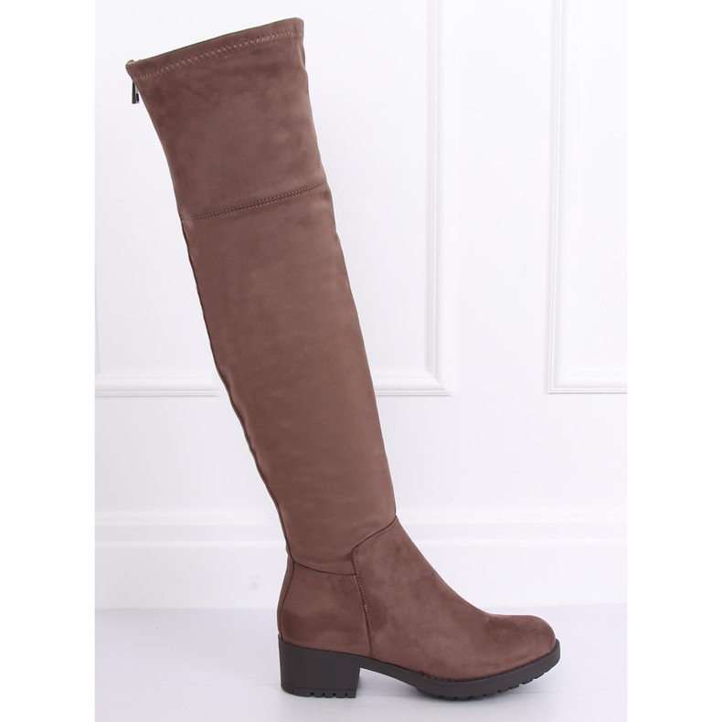 Women's riding boots beige-brown 0-207 Khaki 1